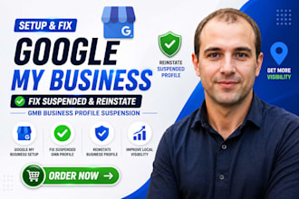 setup google my business fix suspended gmb reisntate business profile suspension