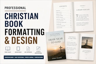 format christian ebook, daily devotional book, design prayer journal, amazon kdp