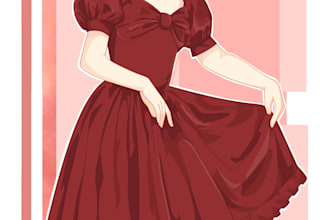 create a stylized full body character illustration
