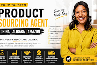 be your product sourcing agent supplier sourcing china alibaba sourcing amazon