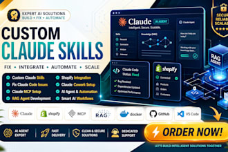 custom claude skills fix claude code shopify claude cowork claude mcp rag agent