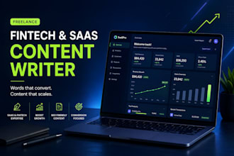 write high converting content for fintech startups and saas
