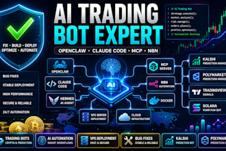 setup fix trading bot kalshi bot claude code crypto bot polymarket bot n8n