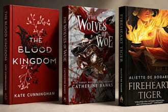 do fantasy book cover design ebook cover design, kdp cover, book cover