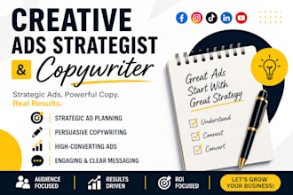creative strategist and copywriter for meta ads