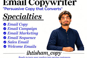 write sales email campaigns as your email copywriter