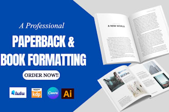 print book formatting typeset interior layout paperback manuscript kdp upload