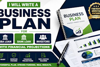 write business plan sba loan bank loan and investors with financial projections