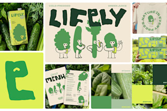 design a playful mascot logo, packaging and brand identity