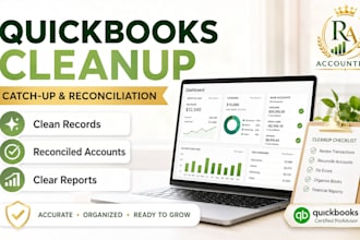 do quickbooks cleanup catch up bookkeeping and reconciliation