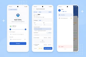 develop flutter mobile app with laravel backend API