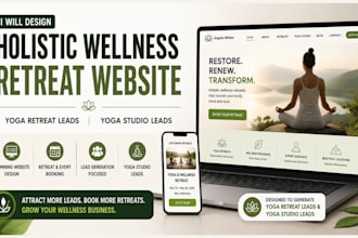 holistic wellness retreat website yoga retreat leads yoga studio leads