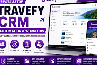 setup travel agent travefy crm travefy task automation and workflow