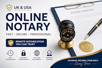 notarize UK US online notary legal documents usps form 1583 affidavits UK notary