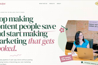 a modern wordpress website
