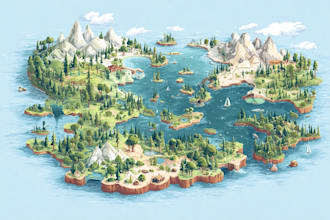draw vector map, site map, city map, svg map