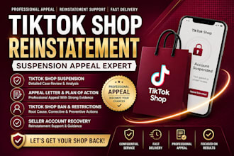 fix tiktok shop suspension, appeal tiktok shop ban and reinstatement