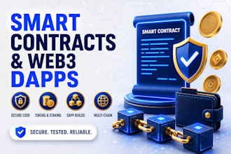 develop solidity smart contract and web3 dapp