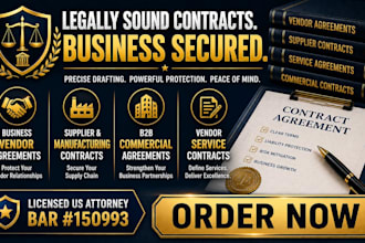 draft secure vendor service contracts and slas