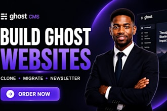 build ghost website cms ghost cms website clone or migrate ghost blog newsletter
