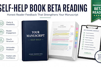 beta read your self help book with honest reader feedback
