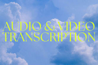 transcribe audio or video with high accuracy and speed