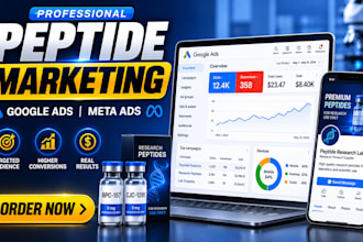 peptide marketing peptide ads peptide google ads peptide facebook ads