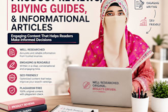 write product reviews, buying guides, and informational articles