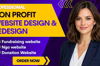 design non profit website charity, donation website ngo website for your brand