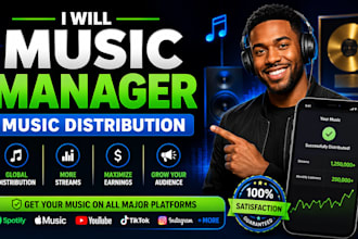 music manager, music distribution music marketing
