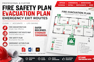 create fire evacuation plans emergency exit routes and fire safety plans