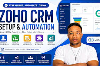 setup zoho CRM automation workflow zoho customization blueprint zoho integration