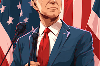 stunning digital political cartoon for political cartoon