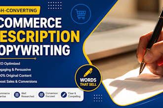 write  esty and ecommerce descriptions in copywriting