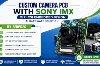 custom camera pcb with sony imx mipi csi embedded vision and ai hardware design