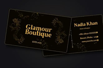 design elegant and luxury business card for you