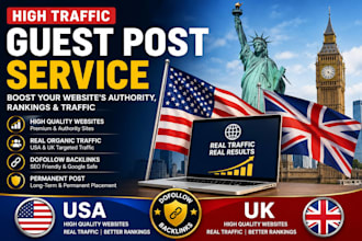 do guest posts on the high da US, UK sites