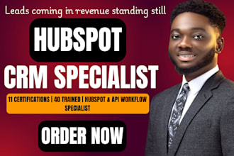 setup hubspot CRM, hubspot automation, zapier integration, and hubspot website