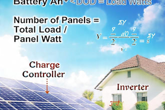 do electrical wiring,solar system,and load calculation