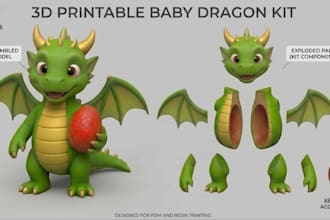 split, cut key articulate and fix 3d models for 3d printing and toys