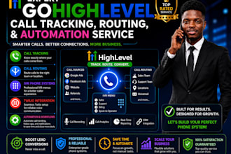 gohighlevel ai voice receptionist ivr phone system inbound call n8n automation
