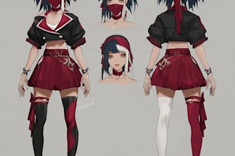 do anime character sheet