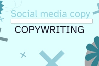 write engaging social media copy and product descriptions