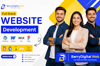 full stack developer wordpress design wix website redesign psd figma to webflow