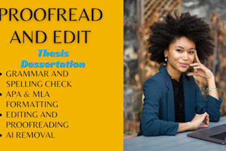 proofread, edit, and format your documents in apa and mla