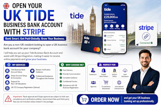 open a UK tide business bank account with stripe for non residents