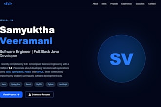build a modern responsive react portfolio website