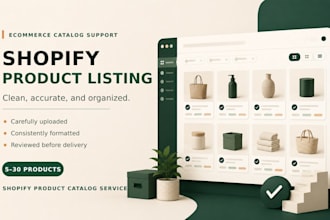 upload and organize shopify product listings