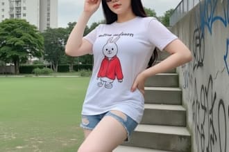 be create realistic fashion photo model image