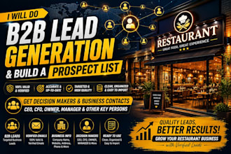 do b2b lead generation and build prospect email lists